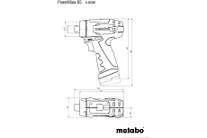 Аккумуляторная дрель-шуруповерт Metabo PowerMaxx BS 12 В, 2х2.0, LC12, патрон, кейс 600984500