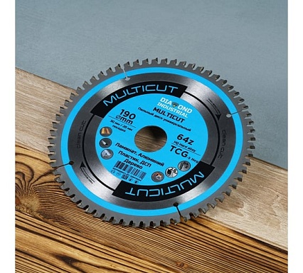 Диск пильный по мультиматериалам Multicut 190x30/20 мм, Z=64 TCG Diamond Industrial DIDM190Z64