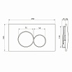 Кнопка смыва Point Виктория PN44061C хром