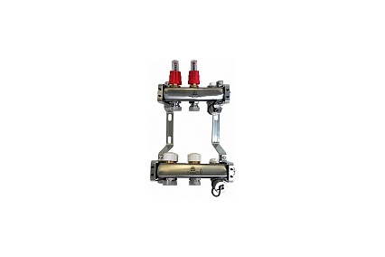 Коллекторный блок для теплого пола 1x3/4EU отв.-2 Gekon GK 72102