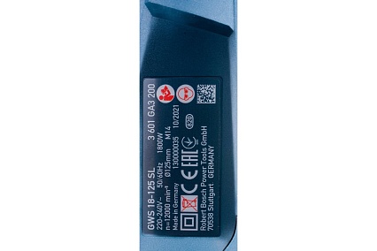 Углошлифмашина Bosch GWS 18-125 SL 0.601.7A3.200