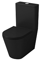 Унитаз-компакт Grossman GR-4449BMS, с тонкой крышкой микролифт, матовый черный