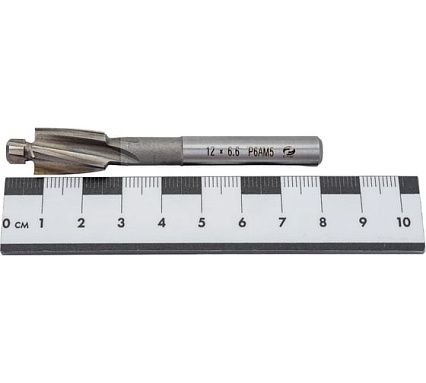 Цековка с постоянной направляющей цапфой 12х6.6x80 мм, Р6АМ5, ц/х 8 мм, ГОСТ 26258-87 CNIC 59586