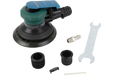 Роторно-орбитальная пневматическая шлифовальная машина DeBever с пылеотводом, 125 мм; орб. ход 9,5 мм; 44 отверстий DB-4012