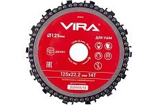 Диск пильный цепной для УШМ 125х22 мм, 14Т VIRA 594226