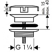 Донный клапан Hansgrohe 50001000