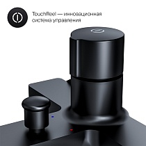 Смеситель для ванны AM.PM X-Joy F85A10522 нажимной TouchReel, черный
