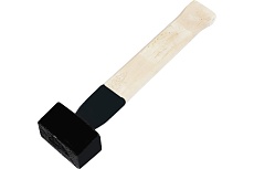 Кувалда ЛОМ литая, 2 кг, деревянная рукоятка 4613184