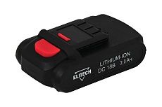 Аккумулятор (18 В; 2 А*ч; Li-Ion) Elitech 1820.067600
