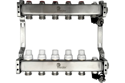 Коллектор нерж. Wester MUVS 1"-3/4 в сборе на 5 выходов 0-32-1606
