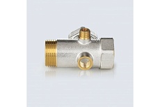Штуцер пятивыводной Aquasfera 3x1&quot;+2x1/4&quot; латунь никелированная 9036-01 215-0215