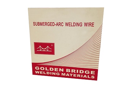 Проволока сварочная омедненная под флюс JQ.H08MnA/EM12 5 мм, 25 кг GOLDEN BRIDGE 832