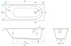 Ванна из искусственного камня Allen Brau Evo Oberon 170x70 белый матовый 2.3EV01.20