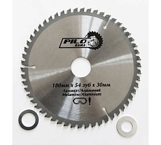 Диск пильный по ламинату и алюминию (185х30/20 мм; 54TPI) Pilorama 511854