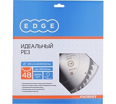 Диск пильный по дереву 250х32/30/25,4, 48 зубьев EDGE by PATRIOT Patriot 810010021