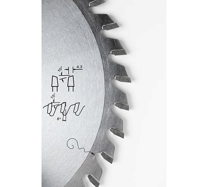 Пила дисковая Golden Eagle HW подрезная 200x45x4,3-5,5/3,2 z36 KO-WZ Holzma GE TL26192