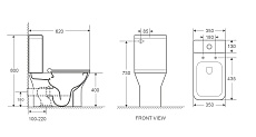 Унитаз-компакт WeltWasser Zinnbach 001 GL-WT белый глянец, 10000009967