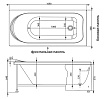 Акриловая ванна Aquanet Nord NEW 170x70