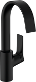 Смеситель для раковины Hansgrohe Vivenis 75030670 с донным клапаном, матовый черный