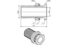 Врезка AV Engineering 1/2&quot; нар AVE303012