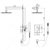 Душевой набор RGW Shower Panels SP-53 с внутр.частью