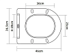 Подвесной унитаз Art&Max Gina AM218CHR безободковый