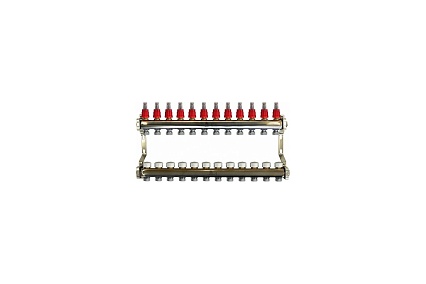 Коллекторный блок для теплого пола 1x3/4EU отв.-12 Gekon GK 74112