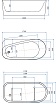 Акриловая ванна Allen Brau Priority 2.31001.20/AM 170x80 белый глянец/антрацит