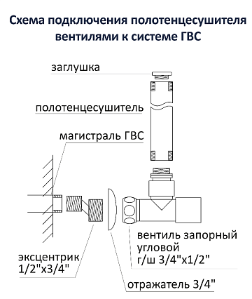 Комплект фитингов Aquatek AQ 2020CH вентиль квадратный, хром