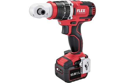 Двухскоростная аккумуляторная ударная дрель-шуруповерт Flex PD 2G 10.8 EC/2.5 Set 501484
