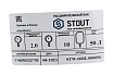 Расширительный бак гидроаккумулятор STOUT 50 л вертикальный синий STW-0002-000050