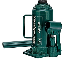 Домкрат гидравлический бутылочный Сибртех 12 т, 205-400 мм 50807