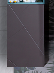 Шкаф пенал Бриклаер Кристалл 60 см ясень анкор темный/софт графит