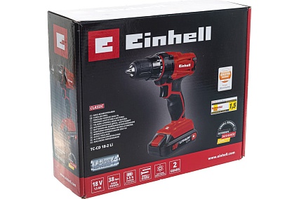Аккумуляторная дрель-шуруповерт Einhell TC-CD 18-2 Li 4513846