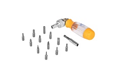 Реверсивная отверточная рукоятка со вставками 13 в 1 Kraft KT 700408