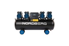 Компрессор безмасляный Nordberg 380В, ресив. 120л, 1000 л/мин NCEO120/1000