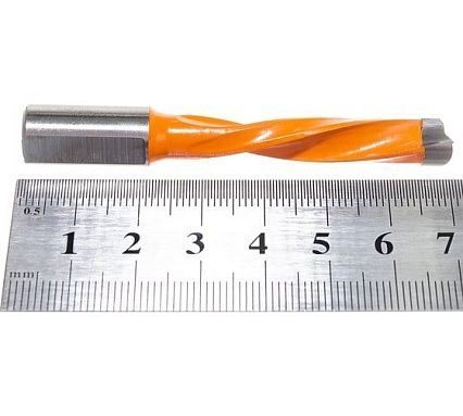 Сверло присадочное усиленное "глухое" (8x70 мм; S=10x20 мм; LH) ROTIS 412.0870L