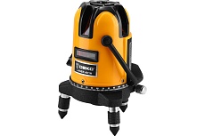 Лазерный самовыравнивающийся уровень Deko в кейсе LL57 PRO SET 2 PREMIUM со штативом 1 м, 5 линий 065-0104-1