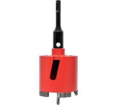 Коронка алмазная Turbo Fast Expert 82 мм, M16, Laser EKF dch-82-trb-m16