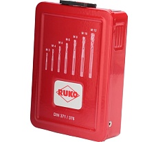 Набор машинных метчиков RUKO M3-М12 мм HSSE 7 предметов 245062