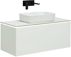 Мебель для ванной Allen Brau Infinity 100 см, 1 ящик, white matt