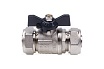 Шаровой кран для МП труб Aqualink 16x16 B бабочка 872