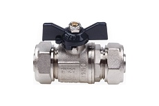 Шаровой кран для МП труб Aqualink 16x16 B бабочка 872