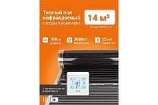 Теплый пол инфракрасный Манотек 100 см, с сенсорным терморегулятором, 14 метров infra_pol_100_14_E91