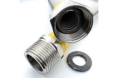 Сильфон для газа в оплетке ПВХ 3/4&quot;, 1.5 м, ВР/НР TUBOFLEX 4829800