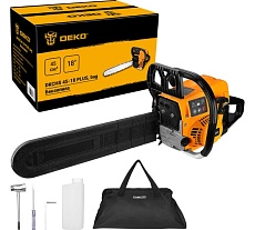 Бензопила Deko DKCHS 45-18 PLUS, 3,1 л.с., 45 куб.см, 18, в сумке 085-2002