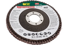Диск наждачный лепестковый для УШМ (115х22,2 мм; Р60) FIT IT 39543