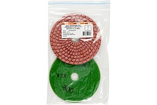 Диск алмазный гибкий черепашка Fox 2 шт, 100 мм, № 800, мокрая шлифовка NOVOCRAFT PPTSW0200800