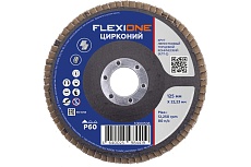 Круг лепестковый конический Цирконий 125x22 мм, Р60 Flexione 10000538