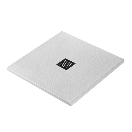 Поддон для душа BelBagno TRAY-MR-UNO-A-80-35-W-NO 80x80 белый, накладка черный